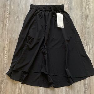 Lululemon Black Time to Flounce Skirt NWT